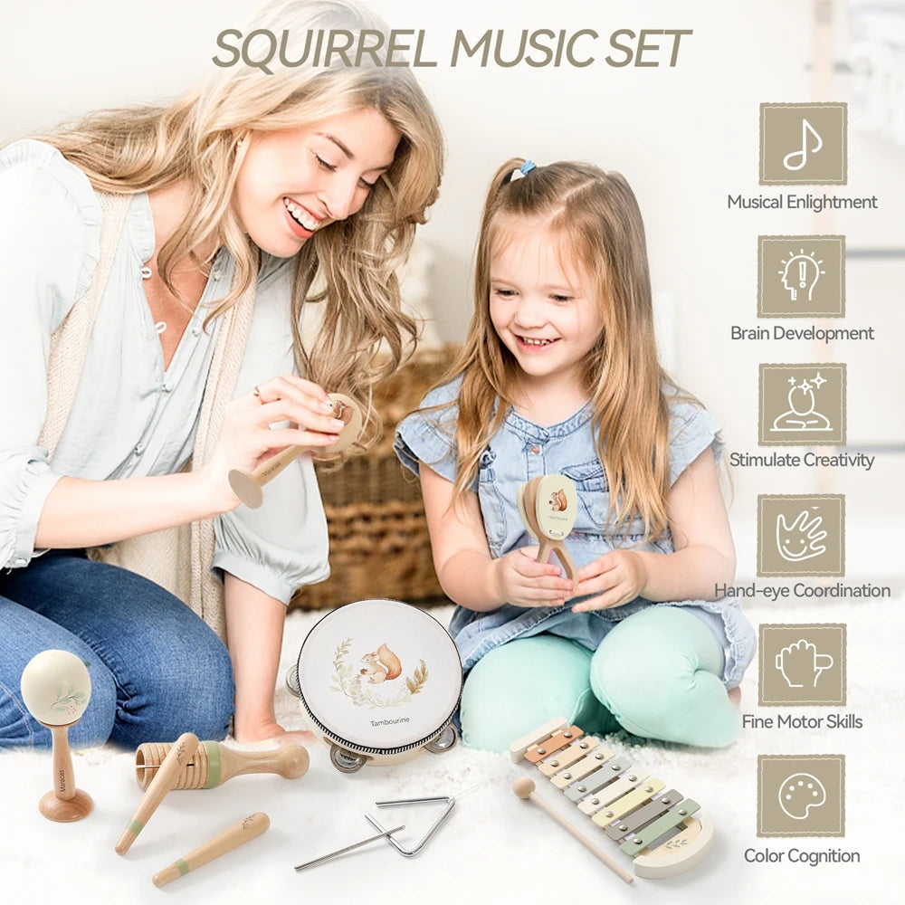 Montessori Musical Instrument Set for Auditory Development