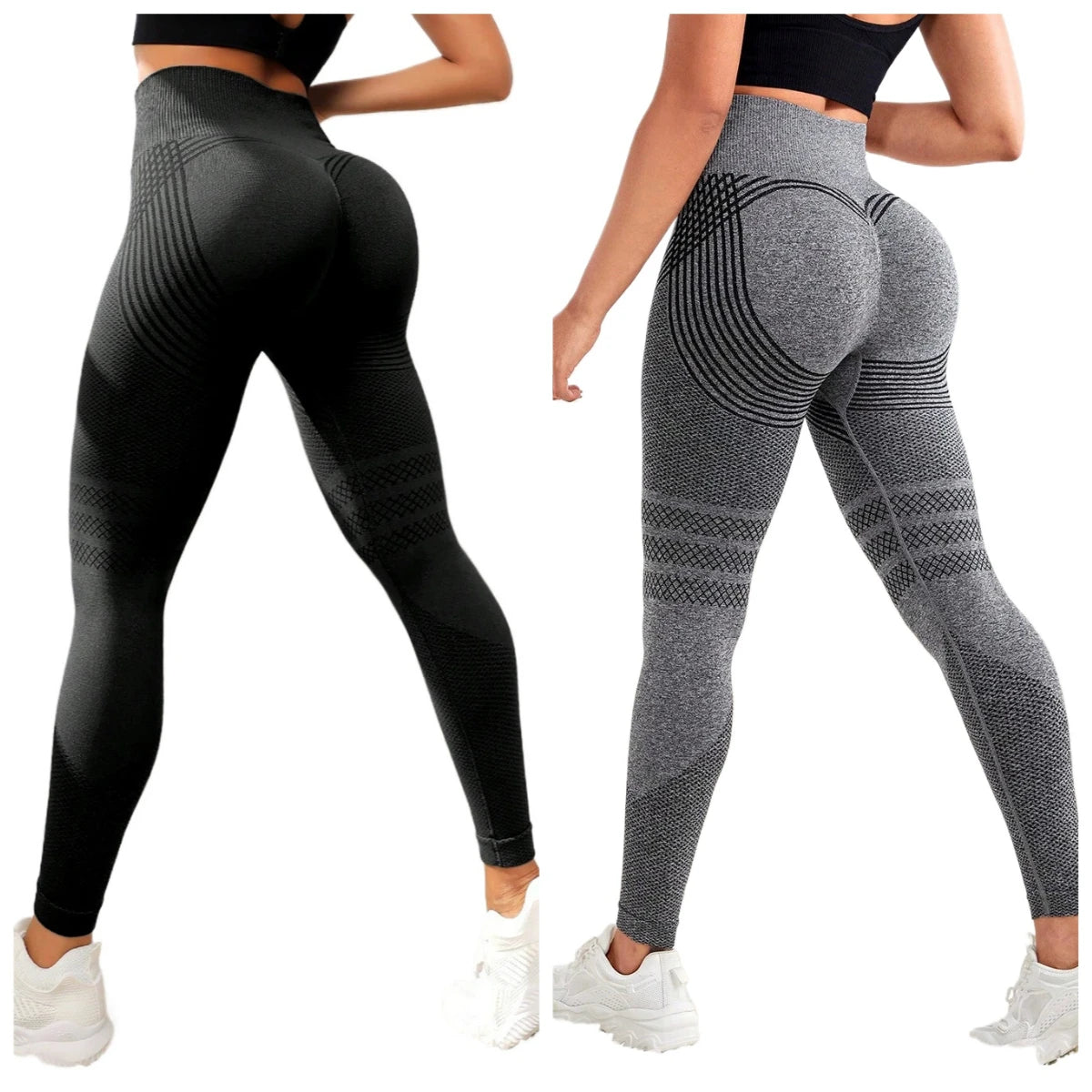 Sculpting Seamless Booty Lift Leggings - High Waisted Gym Tights.