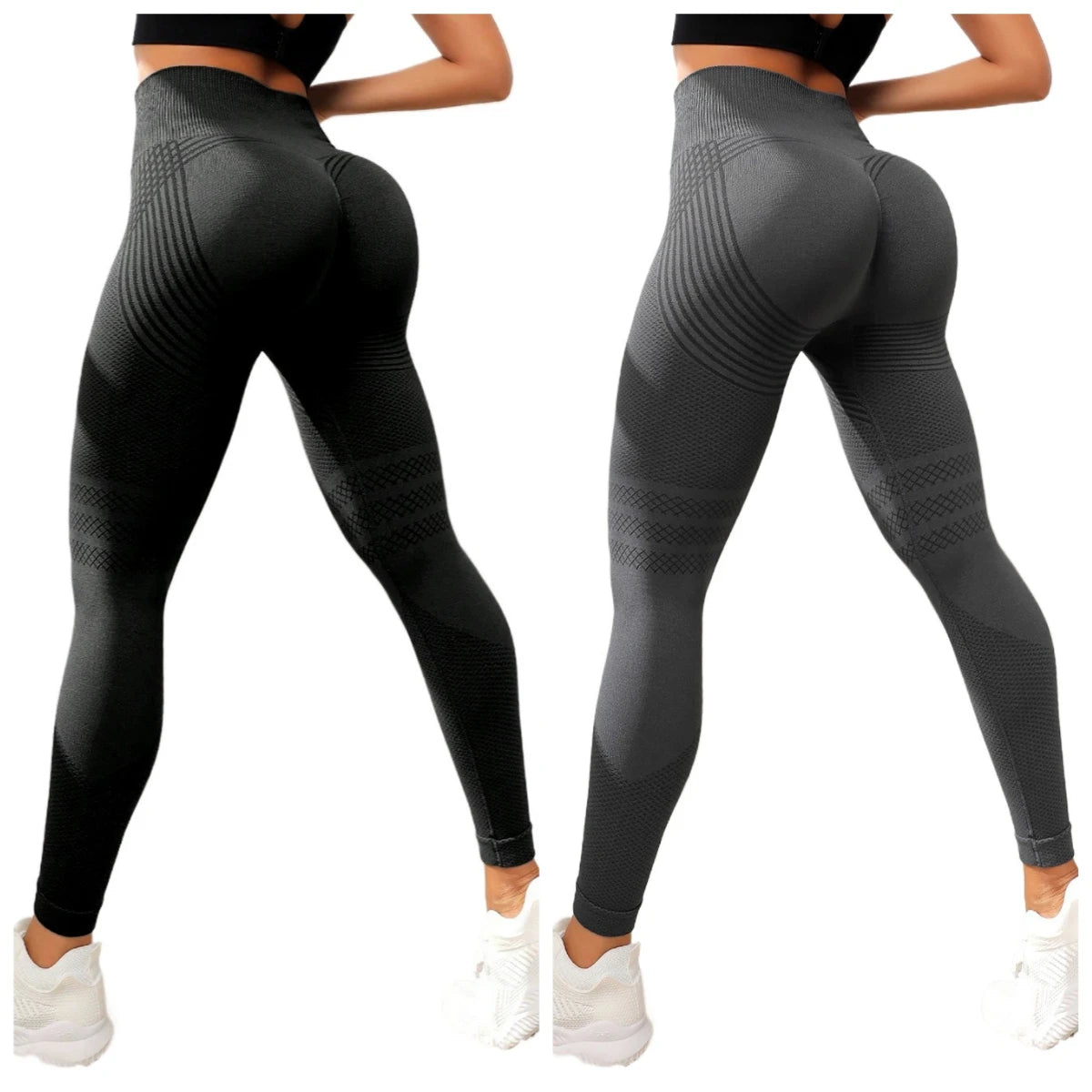 Sculpting Seamless Booty Lift Leggings - High Waisted Gym Tights.