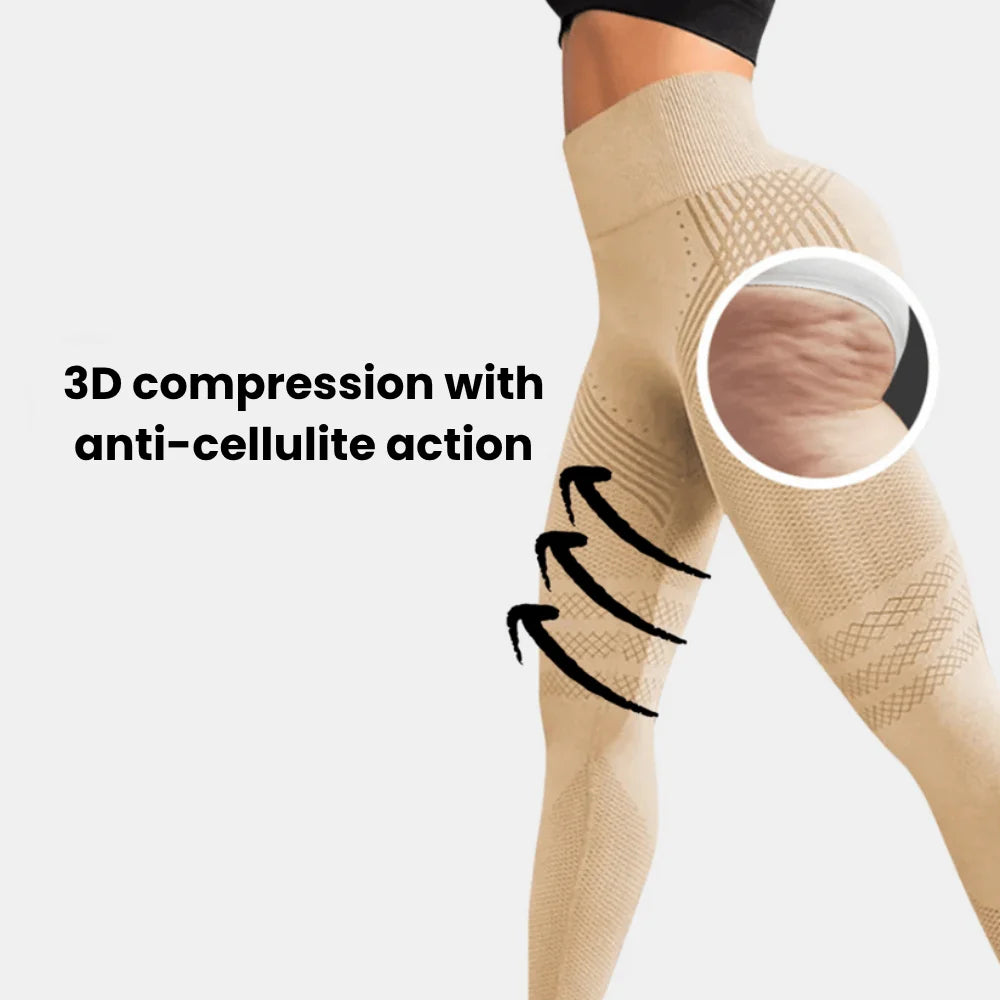Sculpting Seamless Booty Lift Leggings - High Waisted Gym Tights.