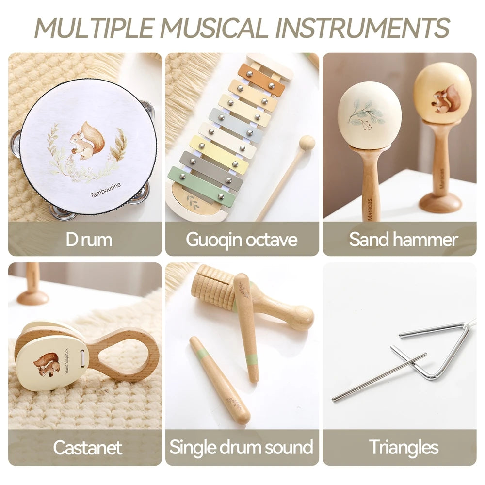 Montessori Musical Instrument Set for Auditory Development