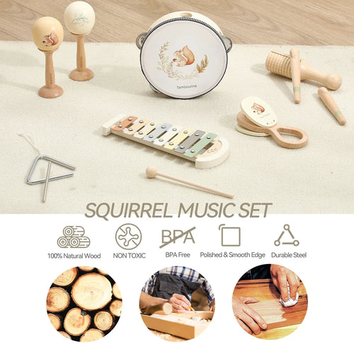 Montessori Musical Instrument Set for Auditory Development