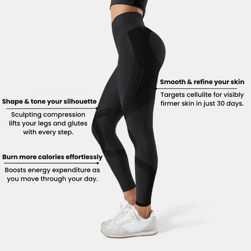 Sculpting Seamless Booty Lift Leggings - High Waisted Gym Tights.
